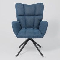 Кресло AksHome COLORADO NEW (Колорадо) темно-синий Chita/черный купить в Минске