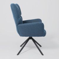 Кресло AksHome COLORADO NEW (Колорадо) темно-синий Chita/черный купить в Минске