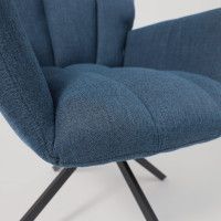 Кресло AksHome COLORADO NEW (Колорадо) темно-синий Chita/черный купить в Минске