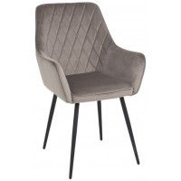 Стул Commander 2 серо-бежевый велюр Tiffany 17/черный Стул Commander 2 серо-бежевый велюр Tiffany 17/черный