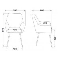 Стул Commander 2 серо-бежевый велюр Tiffany 17/черный купить в Минске Стул Commander 2 серо-бежевый велюр Tiffany 17/черный купить в Минске