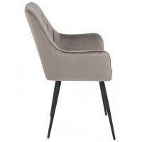 Стул Commander 2 серо-бежевый велюр Tiffany 17/черный купить в Минске Стул Commander 2 серо-бежевый велюр Tiffany 17/черный купить в Минске