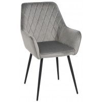 Стул Commander 2 светло-серый велюр Tiffany 16/черный