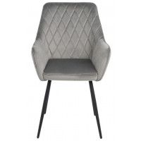 Стул Commander 2 светло-серый велюр Tiffany 16/черный купить в Минске Стул Commander 2 светло-серый велюр Tiffany 16/черный купить в Минске