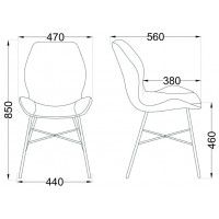 Стул AksHome CONGO (Конго) экокожа черный/черный купить в Минске Стул AksHome CONGO (Конго) экокожа черный/черный купить в Минске