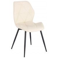 Стул AksHome CONGO (Конго) экокожа кремовый/черный