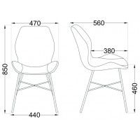 Стул AksHome CONGO (Конго) экокожа кремовый/черный купить в Минске Стул AksHome CONGO (Конго) экокожа кремовый/черный купить в Минске