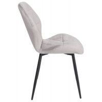 Стул AksHome CONGO (Конго) светло-серый велюр G062-37/черный купить в Минске