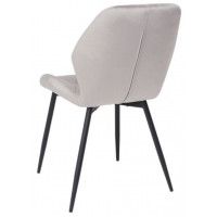 Стул AksHome CONGO (Конго) светло-серый велюр G062-37/черный купить в Минске