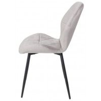 Стул AksHome CONGO (Конго) светло-серый велюр G062-37/черный купить в Минске