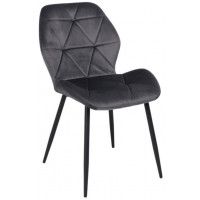Стул AksHome CONGO (Конго) темно-серый велюр G062-40/черный