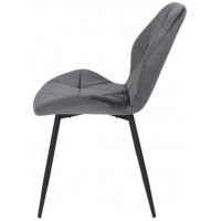 Стул AksHome CONGO (Конго) темно-серый велюр G062-40/черный купить в Минске