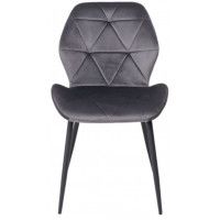Стул AksHome CONGO (Конго) темно-серый велюр G062-40/черный купить в Минске