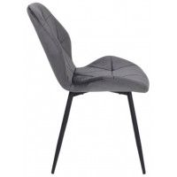 Стул AksHome CONGO (Конго) темно-серый велюр G062-40/черный купить в Минске