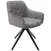 Стул AksHome CONNOR (Коннор) серый велюр букле GY70-26/черный Стул AksHome CONNOR (Коннор) серый велюр букле GY70-26/черный