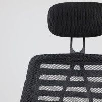 Кресло AksHome CONSUL NEW ткань/сетка черный (с подголовником) купить в Минске Кресло AksHome CONSUL NEW ткань/сетка черный (с подголовником) купить в Минске