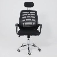 Кресло AksHome CONSUL NEW ткань/сетка черный (с подголовником) купить в Минске Кресло AksHome CONSUL NEW ткань/сетка черный (с подголовником) купить в Минске