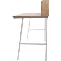 Стол письменный CORAL, 1000*540*750(960) светлый дуб/белый металл купить в Минске