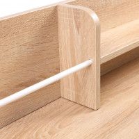 Стол письменный CORAL, 1000*540*750(960) светлый дуб/белый металл купить в Минске