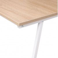 Стол письменный CORAL, 1000*540*750(960) светлый дуб/белый металл купить в Минске
