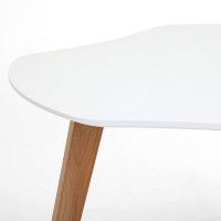 Стол ДАКАР-К Белая эмаль/Светлый бук купить в Минске Стол ДАКАР-К Белая эмаль/Светлый бук купить в Минске