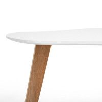 Стол ДАКАР-К Белая эмаль/Светлый бук купить в Минске Стол ДАКАР-К Белая эмаль/Светлый бук купить в Минске