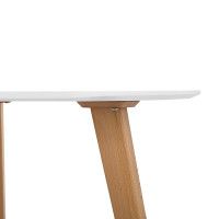 Стол ДАКАР-К Белая эмаль/Светлый бук купить в Минске Стол ДАКАР-К Белая эмаль/Светлый бук купить в Минске