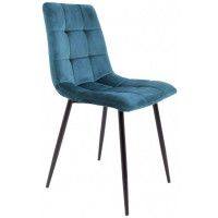 Стул AksHome Dallas (Даллас) бирюзовый велюр 85/черный