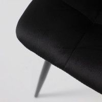 Стул AksHome Dallas (Даллас) черный велюр Nara 18 /черный купить в Минске Стул AksHome Dallas (Даллас) черный велюр Nara 18 /черный купить в Минске