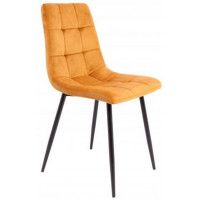 Стул AksHome Dallas (Даллас) горчичный велюр 68/черный