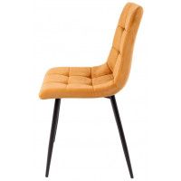 Стул AksHome Dallas (Даллас) горчичный велюр 68/черный купить в Минске Стул AksHome Dallas (Даллас) горчичный велюр 68/черный купить в Минске