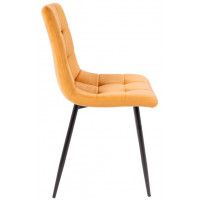 Стул AksHome Dallas (Даллас) горчичный велюр 68/черный купить в Минске Стул AksHome Dallas (Даллас) горчичный велюр 68/черный купить в Минске
