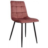 Стул AksHome Dallas (Даллас) розовый велюр 91/черный
