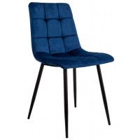 Стул AksHome Dallas (Даллас) синий велюр 86/черный