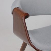 Стул AksHome DANDEE ткань светло-серый XC188-3/орех купить в Минске