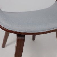 Стул AksHome DANDEE ткань светло-серый XC188-3/орех купить в Минске