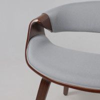 Стул AksHome DANDEE ткань светло-серый XC188-3/орех купить в Минске