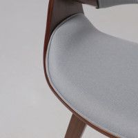 Стул AksHome DANDEE ткань светло-серый XC188-3/орех купить в Минске