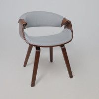 Стул AksHome DANDEE ткань светло-серый XC188-3/орех купить в Минске