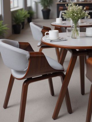 Стул AksHome DANDEE ткань светло-серый XC188-3/орех купить в Минске