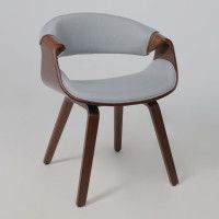 Стул AksHome DANDEE ткань светло-серый XC188-3/орех купить в Минске