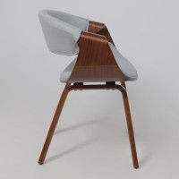 Стул AksHome DANDEE ткань светло-серый XC188-3/орех купить в Минске