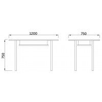 Стол обеденный Akshome DARIO (Дарио) прозрачный / хром купить в Минске