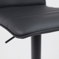 Стул барный AksHome DARSY (Дарси) экокожа черный/черный купить в Минске