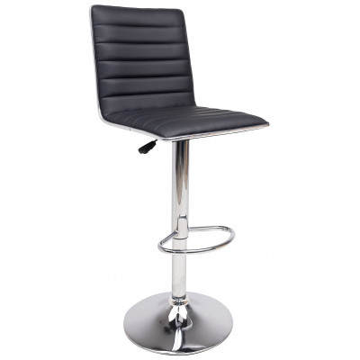 Стул барный AksHome DARSY (Дарси) экокожа черный/хром купить в Минске