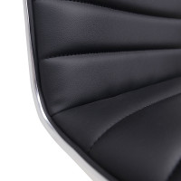 Стул барный AksHome DARSY (Дарси) экокожа черный/хром купить в Минске