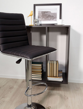 Стул барный AksHome DARSY (Дарси) экокожа черный/хром купить в Минске