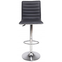 Стул барный AksHome DARSY (Дарси) экокожа черный/хром купить в Минске