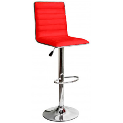 Стул барный AksHome DARSY (Дарси) экокожа красный/хром купить в Минске