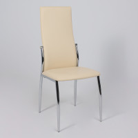 Стул AksHome DENVER (Денвер) экокожа бежевый TP12/хром купить в Минске Стул AksHome DENVER (Денвер) экокожа бежевый TP12/хром купить в Минске